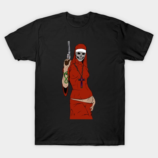 Skull nun T-Shirt by juliusllopis